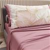 PETTI Artigiani Italiani - Lenzuola in Cotone con Federe in Stampa Digitale, Per Letto Singolo, Completo Lenzuolo Sopra e Sotto con Angoli, Cipria, 100% Made in Italy