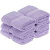Superior - Set di Asciugamani per Il Viso, Cotone Egiziano, Viola, 900 g, 6 Pezzi