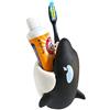 Lily's Home Kids Toothbrush Holder Toothbrush Organizer - Durable Silicone Animal Tooth Brush Holder - Easy to Clean Toothbrush and Toothpaste Holder - Toothbrush Holders for Bathrooms by Lily's Home (Whale)