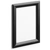 Durable Cornice a scatto in alluminio A5, fissaggio con bande biadesive o viti, 1 pezzo, nero, 479501