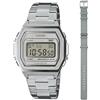 Casio Orologio Digitale al Quarzo Donna con Cinturino in Acciaio Inossidabile A1000DN-7ER