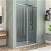 DEGHI Box doccia nicchia 130 cm scorrevole con vetro trasparente e profilo cromo 200h - Skin
