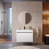 DEGHI Mobile bagno con ante 70 cm bianco opaco con lavabo e specchio - Dedalo