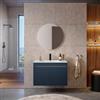 DEGHI Mobile bagno con ante 70 cm blu esotico opaco con lavabo e specchio - Dedalo