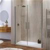 DEGHI Box doccia nicchia 140 cm saloon con vetro anticalcare trasparente e profilo cromo 195h - Lost