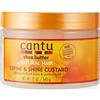 Cantu Natural Hair Define and Shine Custard - Cera per capelli, barattolo da 354 ml, confezione da 2
