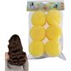 Generic Bigodini per capelli in spugna, bigodini per capelli in spugna, grandi bigodini in schiuma morbida, riccioli senza calore per capelli lunghi, set di 6 strumenti morbidi per arricciare i capelli,
