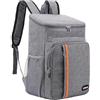 LVEDEORY Zaino Termico Frigo,Borsa Termica Porta Pranzo，22l Lmpermeabile Borsa Termica,Adatto Lavoro，Campeggio，Viaggi，Attività all'aperto ed eventi sportivi (Grigio)