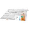 sleepling Piumino estivo extra leggero in piumino bianco nuovo (90%) e piume (10%), 135 x 200 cm, bianco