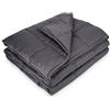 Navaris Coperta Rilassante con Pesi 135x200cm 4,8kg - Trapunta Ponderata Antistress per Stress Insonnia - Copertina Pesante 100% Cotone - Grigio