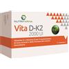 AQUA VIVA SRL Vita D-K2 - Integratore alimentare per il sistema immunitario e il mantenimento delle ossa - Formato 60 compresse