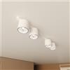 Lampadario da Soffitto in Acciaio AR111 NANO 4 Nero/Bianco 4xAR111