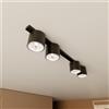 Lampadario da Soffitto in Acciaio AR111 NANO 4 Nero/Bianco 4xAR111