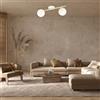 Lampada da soffitto in acciaio SPLENDI 2 Bianco e Oro 2xE14