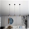 Lampada a sospensione COSMO 1 BL in acciaio e vetro E14