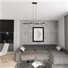 Lampadario a sospensione SORA 4 Nero 4xGX53 da interno
