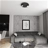 Lampada da soffitto in acciaio BOLX 2 nera 2xGX53