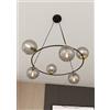 Lampadario a Sospensione AZURA 6 in Acciaio e Vetro 6xE14