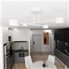Lampada da soffitto in acciaio HALO 4 bianco/nero 4xGX53