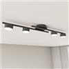 Lampada da soffitto in acciaio FRAGMENT 4 da interno 4xGX53