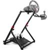 Guil Vim Steering Wheel Stand Foldable for Logitech G29/G920/G923, for Thrustmaster T248/T300/Ferrari 458/T150/T80 Foldable Tilt-Adjustable Racing Stand