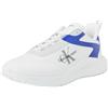 Calvin Klein Jeans Eva Runner Low Lace Ml Mix Ym0ym00968, Scarpe da Ginnastica Uomo, Bianco (Bright White/Sapphire Blue), 43 EU