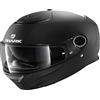 Shark Casco moto Shark SPARTAN 1.2 BLANK Mat KMA, Nero, M