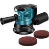 Anancyi Smerigliatrice orbitale a batteria, 125 mm, motore senza spazzole per batteria Ma-kita da 18 V, 12000 rpm, levigatrice a batteria, 3 livelli di potenza con 20 pezzi di carta vetrata, sacchetto per la