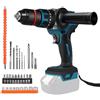 Roadtime Trapano avvitatore a batteria Compatibile con Makita 18V batteria, trapano a percussione brushless da 1350 giri/min con frizione 20+3, coppia 120 N.m, mandrino da 13 mm, cacciavite e punte da trapano