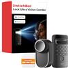 SwitchBot WiFi Smart Lock Ultra con Tastierino e Riconoscimento Facciale 3D, Serratura Smart con Impronte Digitali, Serratura Elettronica con Batteria Ricaricabile, Adatta a Matter, Alexa, Google