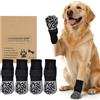 CENCERY Set 2 Paia Calzini per Cani Antiscivolo con Impugnature - Scarpette Protezione per Zampe con Ferite, Post-Operatorio e Anti-Leccare - Ideali per Cani Anziani e Grandi - Nero, XL