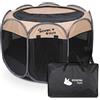 BIGWING Style Recinto per Cani da Interno,Addensare Kennel Cane,Fondo e Top Rimovibili Gabbia per Cani,Usare all'Interno e all'Esterno,con Borsa di Trasporto,XL