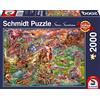 Schmidt Spiele 58971 Il tesoro dei draghi, puzzle da 2000 pezzi