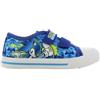eplusm Sonic The Hedgehog - Scarpe da ginnastica per bambini, leggere, con chiusura in velcro, ideali per la scuola, il tempo libero, taglia 25-32, Blu, 32 EU