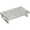 doporro Mensola Sospesa per Lavabo da Appoggio 45x80 cm in Legno Effetto Cemento Chiaro, Consolle da Parete per Bagno con Staffe, Mobile da Bagno Design Industriale Platte02