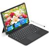 Tunhail Tablet da 10,1 Pollici, Tablet Touchscreen 2 in 1, 12 GB RAM + 256 GB ROM, Dual-Core Quad-Thread Fino a 3,40 GHZ, WiFi 5+BT 5.0, Tipo C, USB, Mini HDMI, Con stilo e Tastiera Staccabile