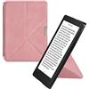 kwmobile Custodia Pieghevole Compatibile con Kobo Aura Edition 2 Cover - Cover Magnetica Pelle PU eReader con Stand - rosa antico