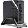 MINISFORUM UM773 Mini PC AMD Ryzen 7 7735HS jusqu'à 4,75 GHz AMD Radeon Graphics, 2 x HDMI, 1 x USB4, 1 x USB C, 4 x USB A, WiFi 6, BT5.2, Pas de RAM/SSD