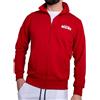 XTREME BOXING - Felpa in Cotone Leggero, Full Zip e Collo Alto, Felpa della Tuta Uomo Abbinabile, Sportiva, Casa, Palestra, Jogging, Tempo Libero XF200ZC (Rosso/S)