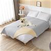 GIBZ Impermeabile Copriletto per Cani Antiscivolo Protezione per Mobili Animali Domestici Coperta Lavabile Grande Morbido, Grigio, 220x210cm