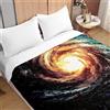 Odot Trapuntino Copriletto Matrimoniale Singolo, Cielo Stellato Coperta Estivo Primaverile Trapunta Coperta Letto Trapuntato Goffrato Copri Letto per Camera da Letto (150x200cm,Vortice)