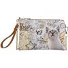 Ynot? Clutch Metro Chic Stampa Dog & Cat