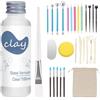 kintsukuroi 29 Pcs smalto argilla con kit di strumenti per scultura, 100 ml (lucido) | Alta lucentezza, resistente ai graffi, impermeabile, kit di strumenti per la ceramica per scolpire, modellare e modellare