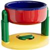 Generic Ciotola per animali domestici con ventosa regolabile a 3 altezze, in acciaio inox, per cani e gatti, antiscivolo, facile da pulire, design anti-fuoriuscita, portatile per uso domestico e all'aperto