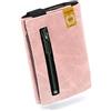 GUGGIARI® Portafoglio Uomo in Pelle di Qualità - Morbido Portafoglio Uomo Slim con Porta Carte di Credito, Portamonete e Contanti - Compatto Porta Carte Credito Uomo con Protezione RFID(ROSE)