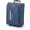 Pierre Cardin Cion CL610M - Valigia con lati morbidi e ruote resistenti testate contro lo stress, con maniglia telescopica e cinghie di imballaggio, Navy & Grigio, Carry On, Carry On 50x34x20
