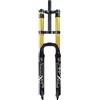LYYCX AuroraXQ Forcella Ammortizzata for Mountain Bike 26/27,5/29 per Aria DH Doppia Spalla Ammortizzatore in Discesa Tubo Dritto Forcella Anteriore Della Bicicletta Air con Rebound Regolazione e Bloccaggi