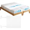 Longzhuo Connettore per Materassi 230 x 50 cm - Unire Due Materassi Singoli , Convertitore da Letto Matrimoniale A Letto King Size, Elimina Le Cuciture del Letto, Antiscivolo, Adatto A Coppie E Famiglie
