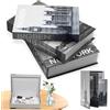YUJUVI Libri Decorativi per Arredamento Scatola Portaoggetti 3 Pezzi Set Libri in Finto Impilata per Decorazione per Decorazione Domestica (3 Pezzi Set B)