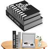 YUJUVI Libri Decorativi per Arredamento Scatola Portaoggetti 3 Pezzi Set Libri in Finto Impilata per Decorazione per Decorazione Domestica (3 Pezzi Set H)